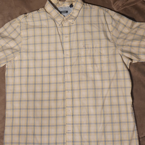 XXL Men's Izod CoolFX SS Button down Plaid Shirt - Picture 1 of 7